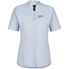 Jack Wolfskin Norbo S/S Shirt W, soft blue check soft blue check