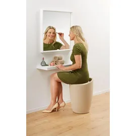 Wenko Badhocker mit Wäschesammler Candy 22834100 beige