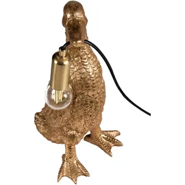 Beliani Tischlampe Ente Anatis Gold