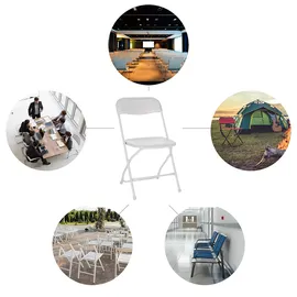 HJH Office Gartenstühle, TUDELA XXL W Kunststoff Weiß