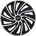 Turbo Bicolor 14 Schwarz/Silber