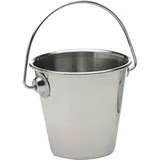 APS 40631 Servier-/Saucen-Eimer SNACKHOLDER, oben Ø 9 cm, Höhe 8,5 cm, 0,33 Liter, Edelstahl