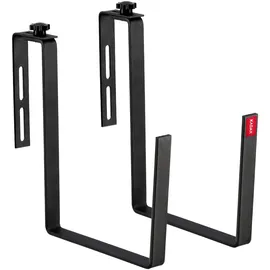 Kadax Blumenkastenhalter Schwarz 2 Stück