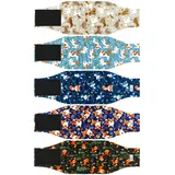 Wiederverwendbare Premium-Bauchbänder für männliche Hunde, hochabsorbierende Hundewindeln für Hunde, bei Inkontinenz oder Training, Blume, Größe XXL, 5 Stück