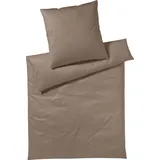 YES FOR BED Pure & Simple Uni oliv braun (155x220+80x80cm)