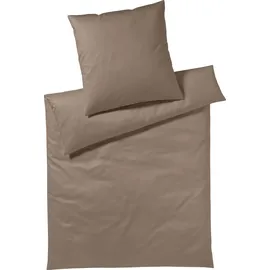 YES FOR BED Pure & Simple Uni oliv braun (155x220+80x80cm)