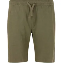 Cruz Micky Leinenshorts dunkelgrün S