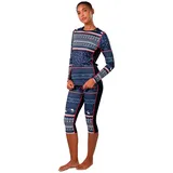 KARI TRAA Lilja Langarm-baselayer - Dark Navy Blue - S