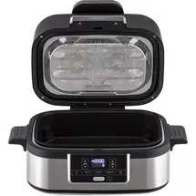 Klarstein Heißluftfritteuse 2-in-1 mit Grill Silber