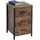 Relaxdays Nachtschrank 3 Schubladen 60 x 40 x 40 cm Braun/Schwarz