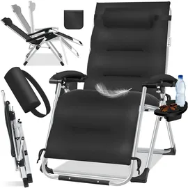 Kesser Sonnenliege Liegestuhl Schwarz