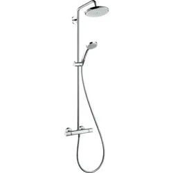Showerpipe Croma 220 für Dusche chrom mit Thermostat