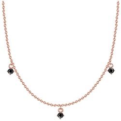Glanzstücke München Halskette Sterling Silber Spinell in Roségold Ketten   Damen 