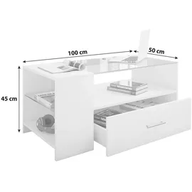 VCM Tindala weiß 100 x 45 x 50 cm