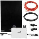 FOX ESS Balkonkraftwerk mit 400W Solarpanel, Halterungen, M1-800-E 0,8kW