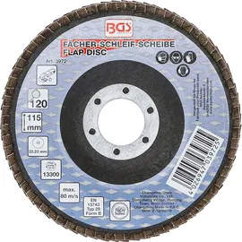 BGS 3972 Fächer-Schleif-Scheibe Ø 115 mm K 120