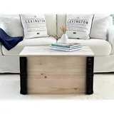 Truhe Couchtisch Holz massiv Wohnzimmertisch Truhentisch Kiste vintage shabby