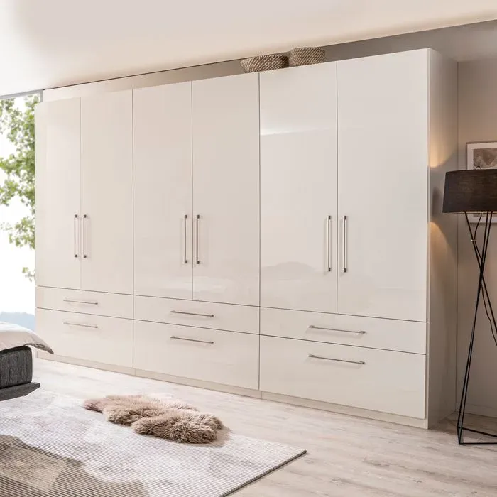 Boegner Kleiderschrank Basic 300 x 244 cm Dekor Weiß