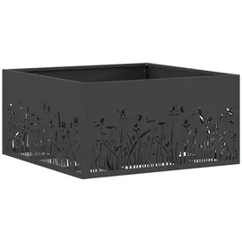 vidaXL - Feuerplatz Schwarz 60 x 60 x 30 cm Stahl,