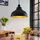 LINDBY Albertine 1-flg. 29 cm schwarz Metall