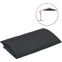 vidaXL Ersatzbezug Polyester 300 cm Schwarz