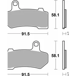 Brembo Bremsbelag Typ SP, Sintermetall, Bremsbelag "07HD17" Satz