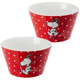 UNITED LABELS Müslischale Snoopy Rot 500 ml