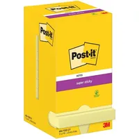 Post-it Post-it® Super Sticky Notes Haftnotizen extrastark 65412SY gelb, 12 Blöcke