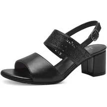 Jana Damen Sandalen mit Absatz Festlich Vegan, Schwarz (Black), 39 EU