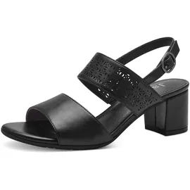 Jana Damen Sandalen mit Absatz Festlich Vegan, Schwarz (Black), 39 EU
