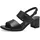 Jana Damen Sandalen mit Absatz Festlich Vegan, Schwarz (Black), 39 EU