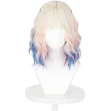 Xingbiyou Wednesday Enid Cosplay Perücke, Halloween Karneval Kostüm Perücke für Damen und Mädchen