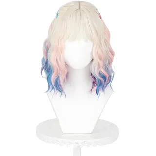 Xingbiyou Wednesday Enid Cosplay Perücke, Halloween Karneval Kostüm Perücke für Damen und Mädchen