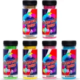 Zuckerwatte Zucker Set 6 Sorten je 100g für Zuckerwatte Maschine AZO Frei Aromazucker Farbzucker Backen Dekorieren