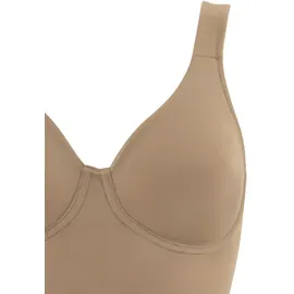 Nuance T-Shirt-Body Damen nougat+weiß Gr.80 Cup C