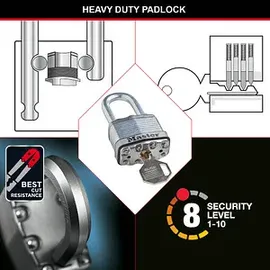 Master Lock Vorhängeschloss mit Korrosionsschutz 45mm M1EURDLJ