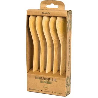 pandoo Mehrweg-Löffel, Holz, 5 St.