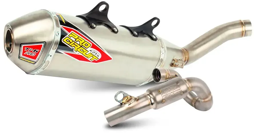 Pro Circuit Ti-6 Pro Suzuki Rm-z 250 19-26 Nicht Homologiertes Vollständiges Auspuffsystem - Titanium Look - Not Homologated