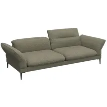 flexlux 3-Sitzer Salino, Funktionssofa, Relaxsofa, Sofa mit Arm- und Kopfteil-Verstellungen, Kaltschaum & Stahl-Wellen grün
