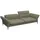 flexlux 3-Sitzer Salino, Funktionssofa, Relaxsofa, Sofa mit Arm- und Kopfteil-Verstellungen, Kaltschaum & Stahl-Wellen grün