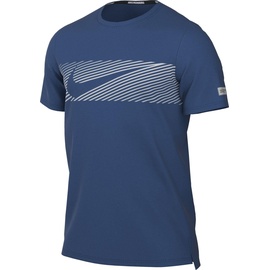 Nike Herren Laufshirt Miler Flash Dri-FIT UV dunkelblau | L