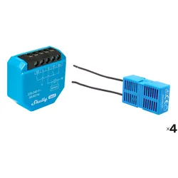 SHELLY Unterputz-Schalter 2L Gen3, 2-Kanal, WLAN, Bluetooth, 4 Stück