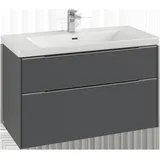 Villeroy & Boch Waschbeckenunterschrank 2 Auszüge 97,3 x 57,6 x 47,8 cm Soft Green