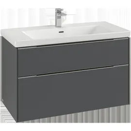 Villeroy & Boch Waschbeckenunterschrank 2 Auszüge 97,3 x 57,6 x 47,8 cm Soft Green