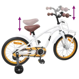vidaXL Kinderfahrrad 16 Zoll Farbe weiß