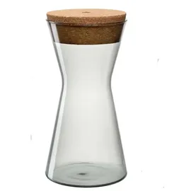 LEONARDO Vorratsdose Forma X 1100 ml Glas Grau L (Large)