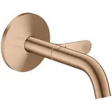 Hansgrohe One Waschtischarmatur Auslauf Brushed Red Gold