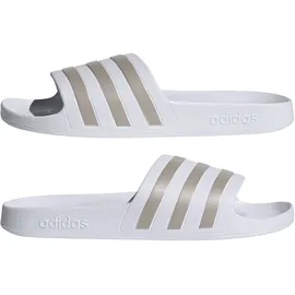 Adidas Adilette Aqua Cloud White / Platinum Metallic / Cloud White 46