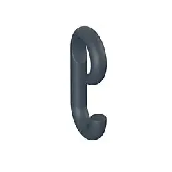 Hewi 477 Haken 477.30B01092 92x45mm, zum Aufschieben, matt, anthrazitgrau