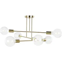 Beliani Deckenlampe KIDANE Metall Messing